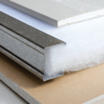 Componentes de parede drywall com lã de pet