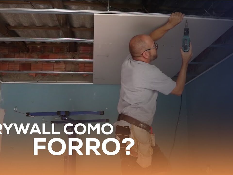 Forro de drywall passo a passo