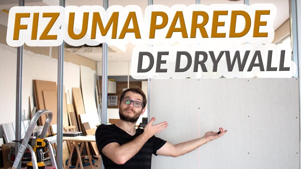 MINHA 1ª PAREDE DE DRYWALL | COMO FAZER UMA DIVISÓRIA DE DRYWALL EP 01