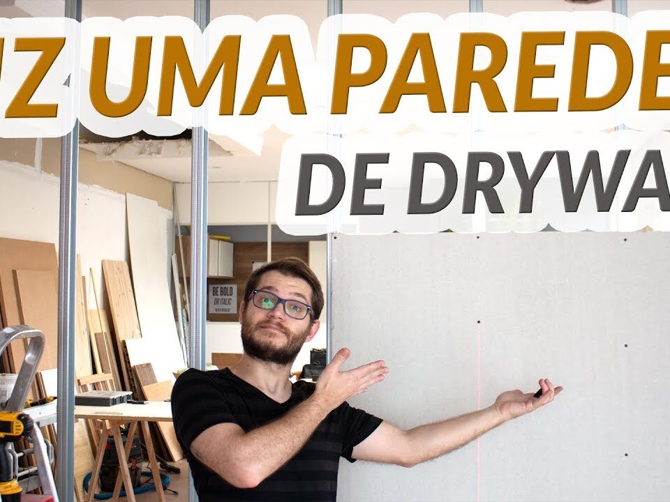 MINHA 1ª PAREDE DE DRYWALL | COMO FAZER UMA DIVISÓRIA DE DRYWALL EP 01