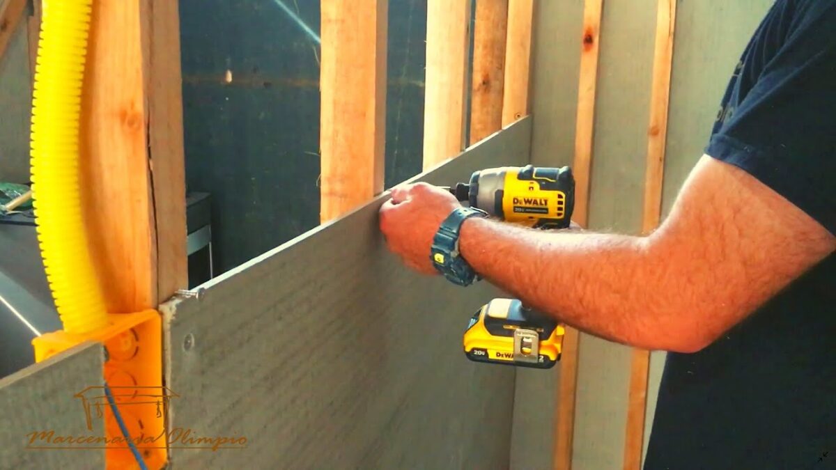 Instalando Placa Cimentícia Passo a Passo - Construindo Nossa Casa WoodFrame - EP 14 #Marcenaria